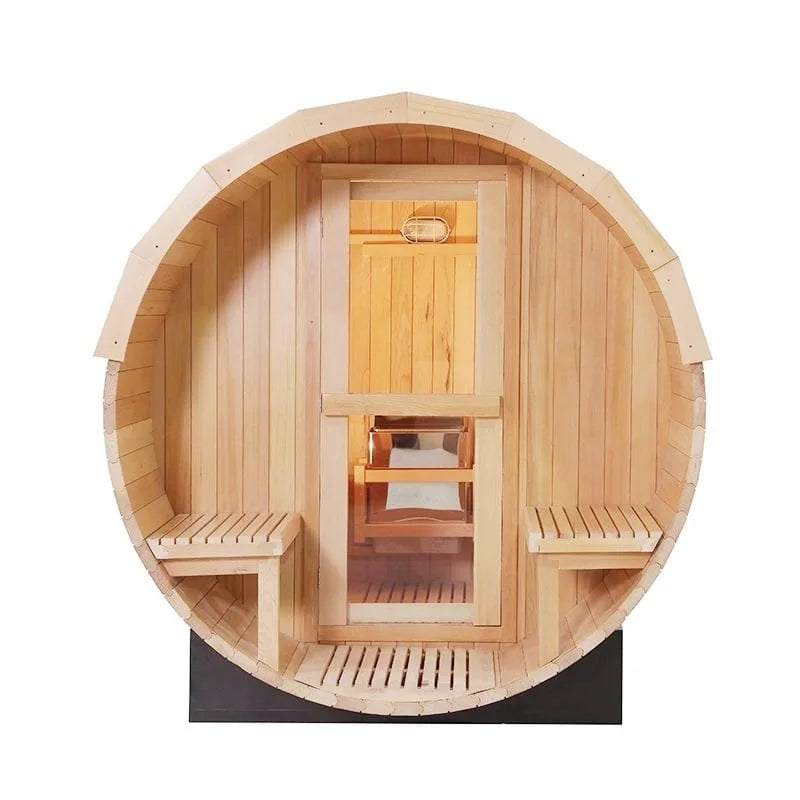 CenturaHeat 4-6 Person Outdoor Wood Barrel Sauna