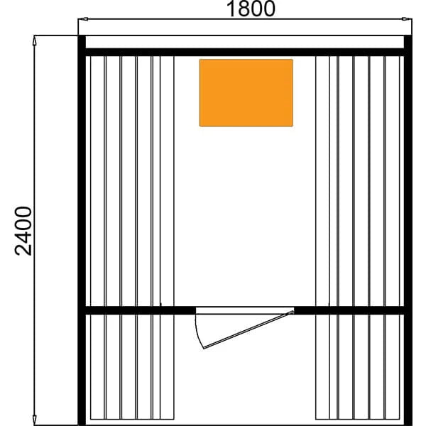 CenturaHeat 4-6 Person Outdoor Wood Barrel Sauna