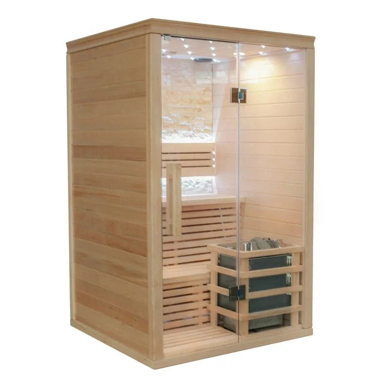 CenturaHeat Double Bench Traditional Steam Indoor Sauna