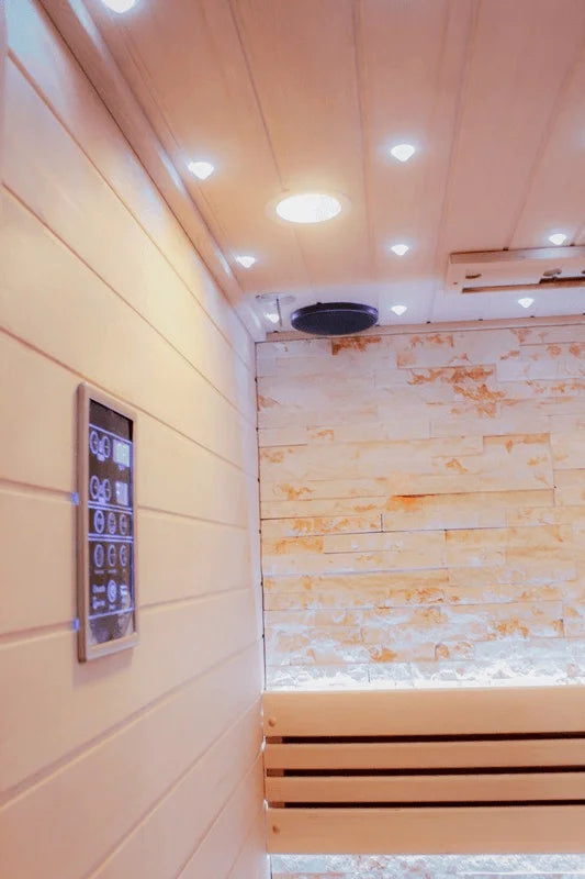 CenturaHeat Double Bench Traditional Steam Indoor Sauna