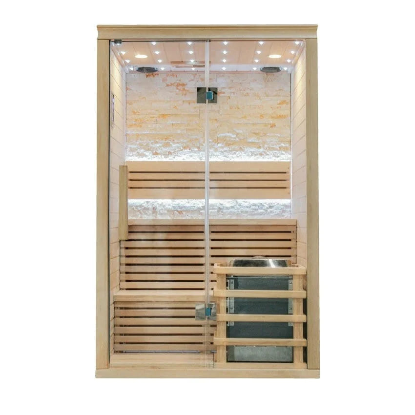 CenturaHeat Double Bench Traditional Steam Indoor Sauna