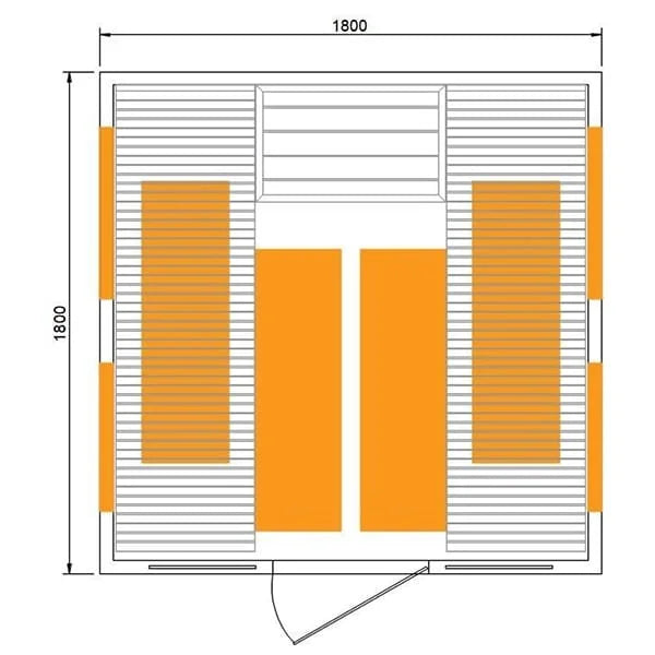 CenturaHeat 2 Person Infrared Relax Sauna