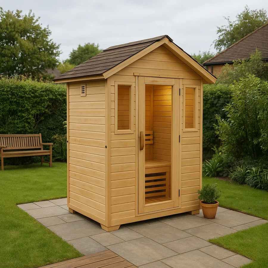 CenturaHeat 3 Person Traditional Outdoor Sauna Room